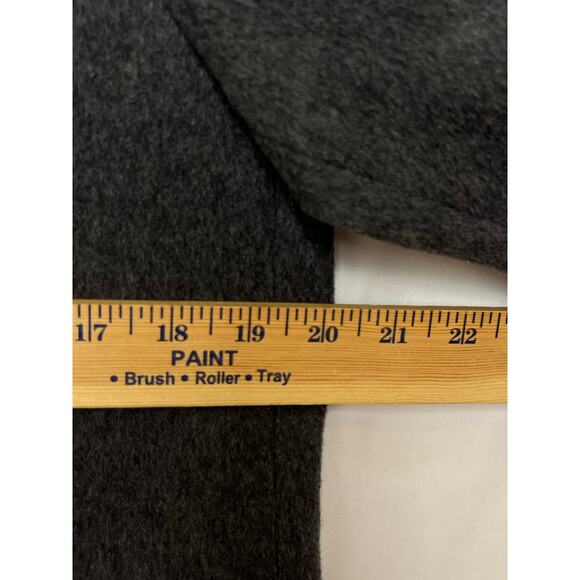 Adam Spencer Men’s 40R Gray Wool Cashmere Blend Long Sleeve Classic Overcoat - Picture 6 of 8